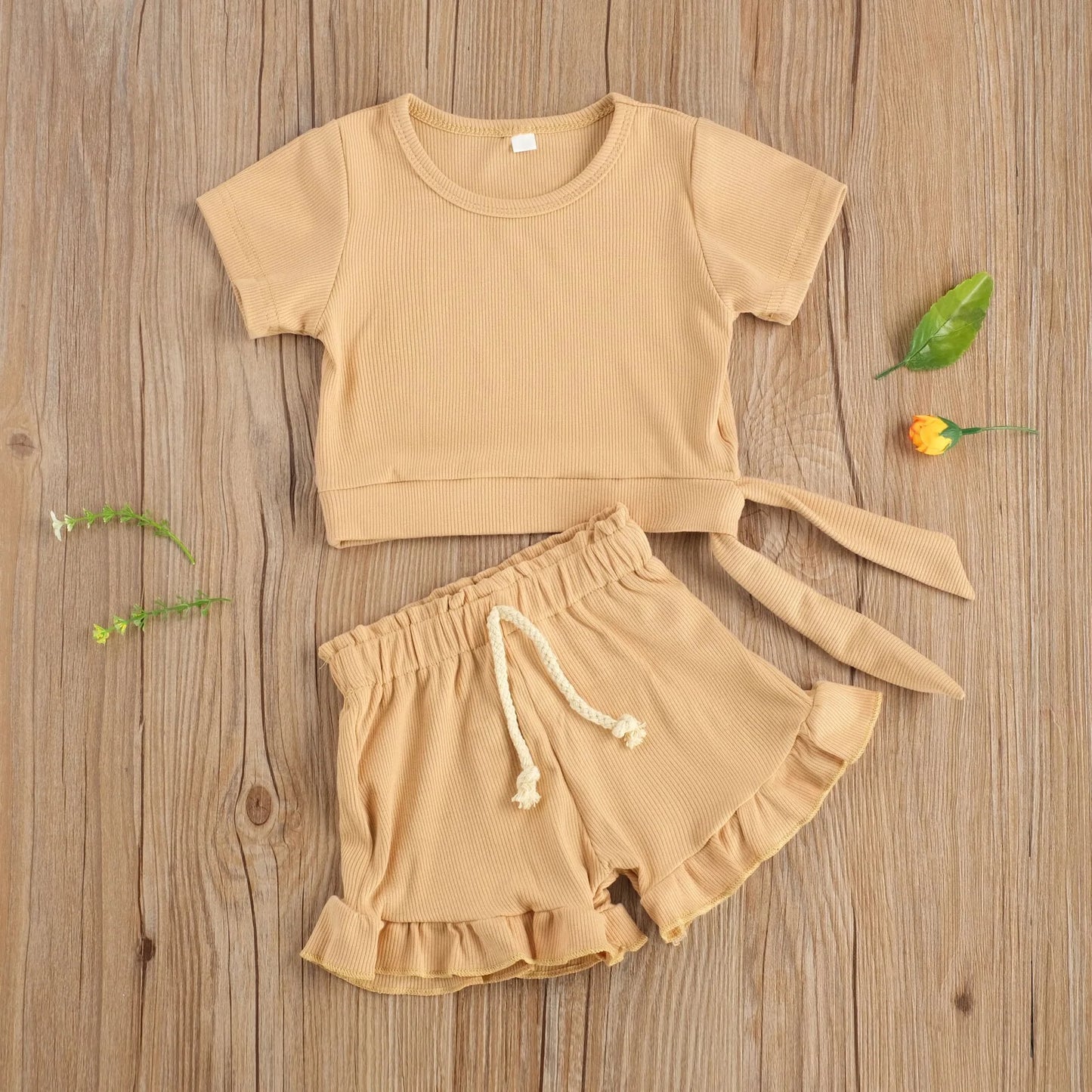 2 Piece Frill Shorts Set