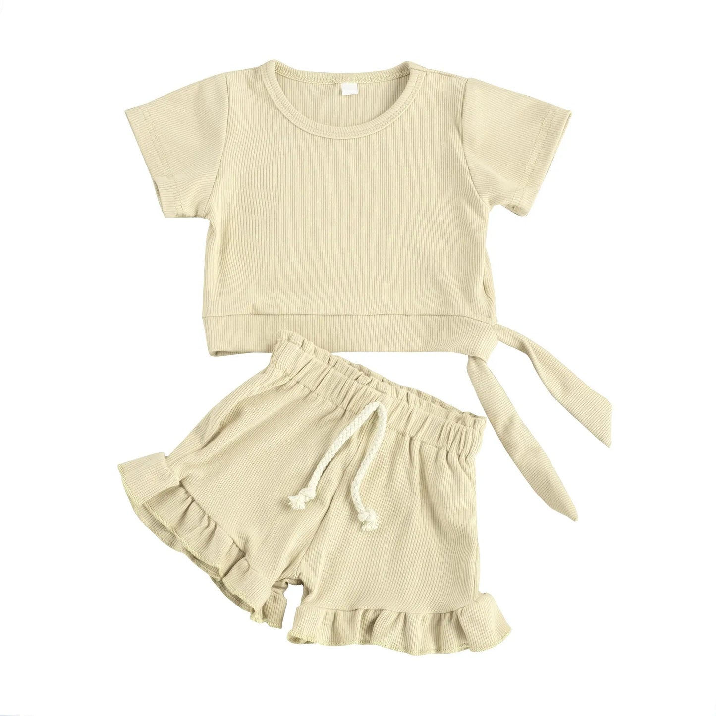 2 Piece Frill Shorts Set