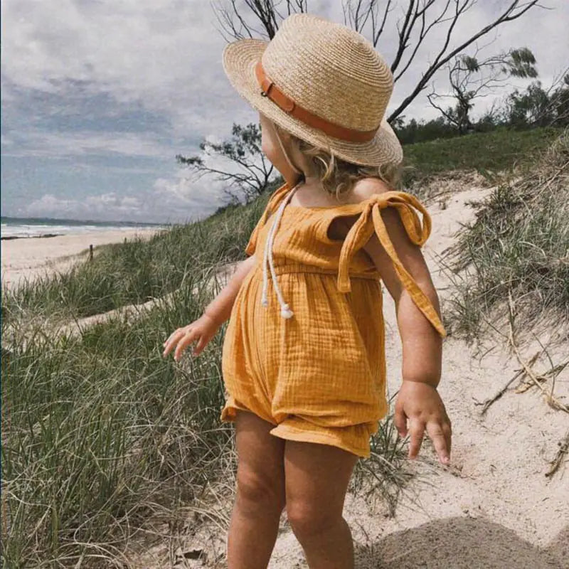 Tie Top Ruffle Romper