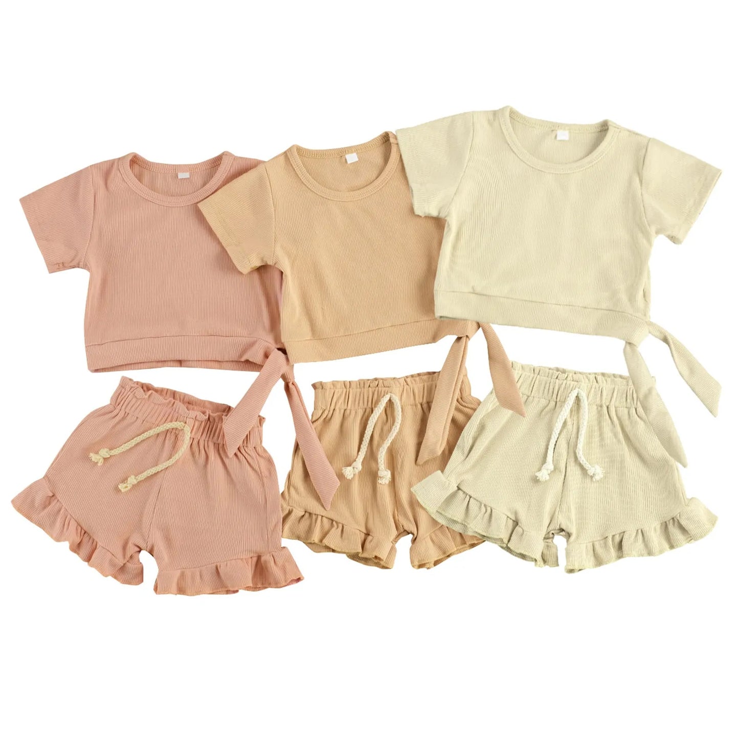 2 Piece Frill Shorts Set