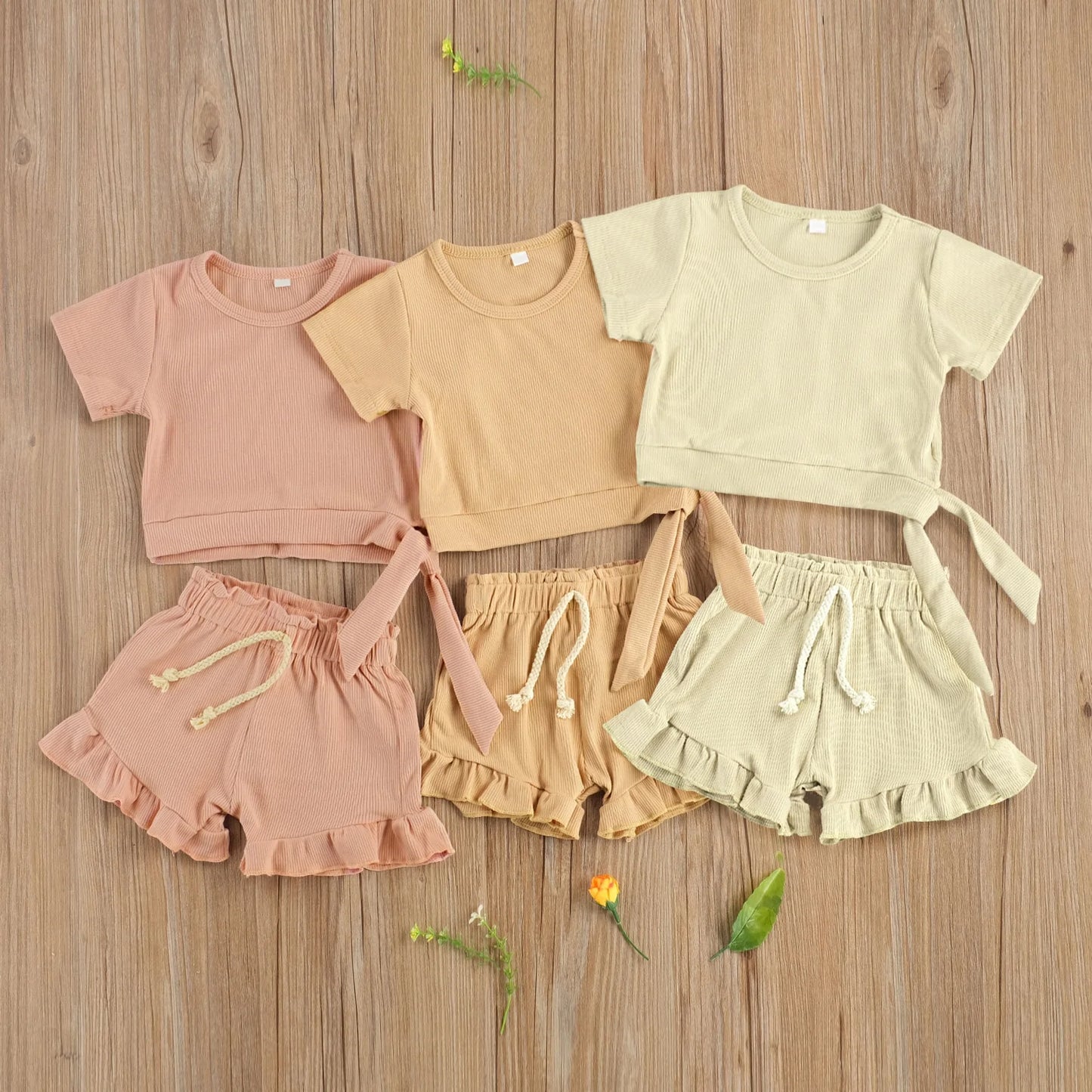 2 Piece Frill Shorts Set