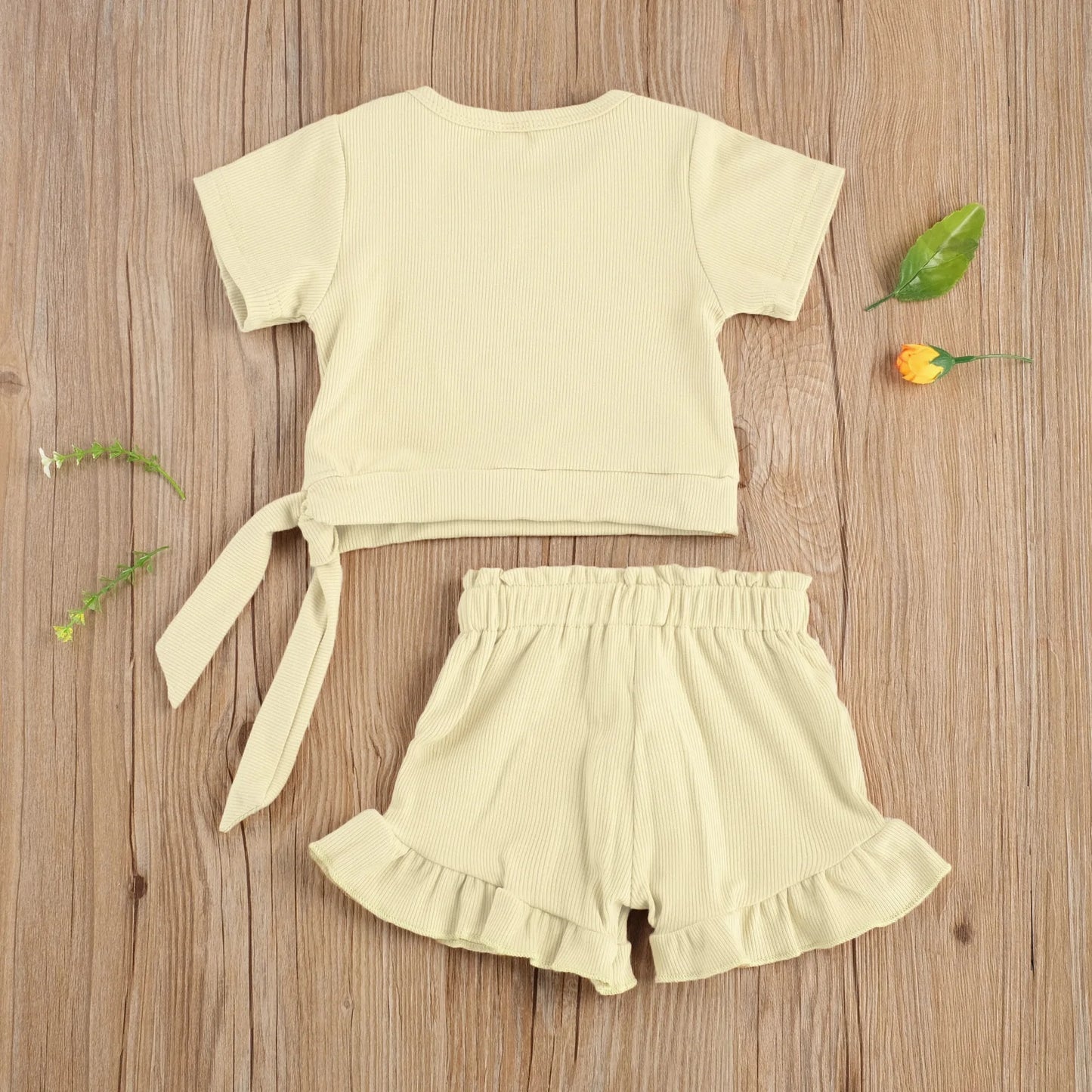 2 Piece Frill Shorts Set