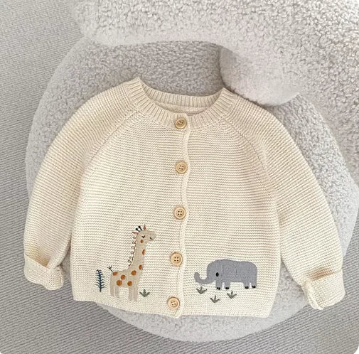 Knit Embroidered Cotton Sweater