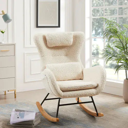 Boucle Rocking Nursery Chair