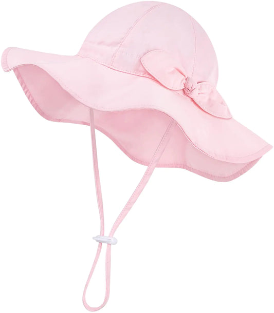 Pink Frill Brim Sun Hat