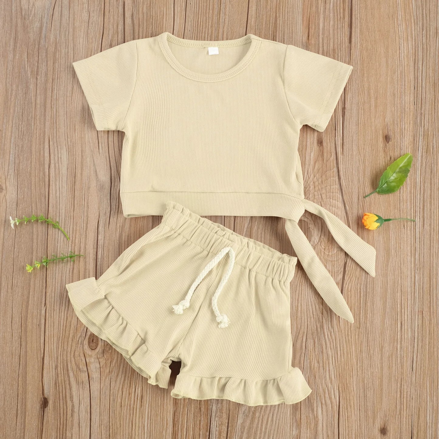 2 Piece Frill Shorts Set