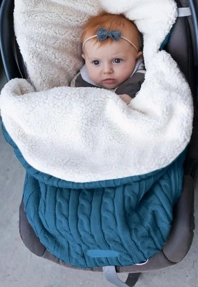 Knitted Button Snuggle Blanket