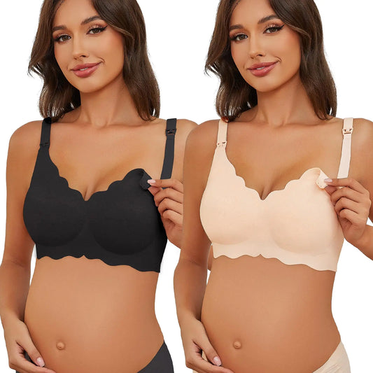 2 Pack Floral Nursing Bras