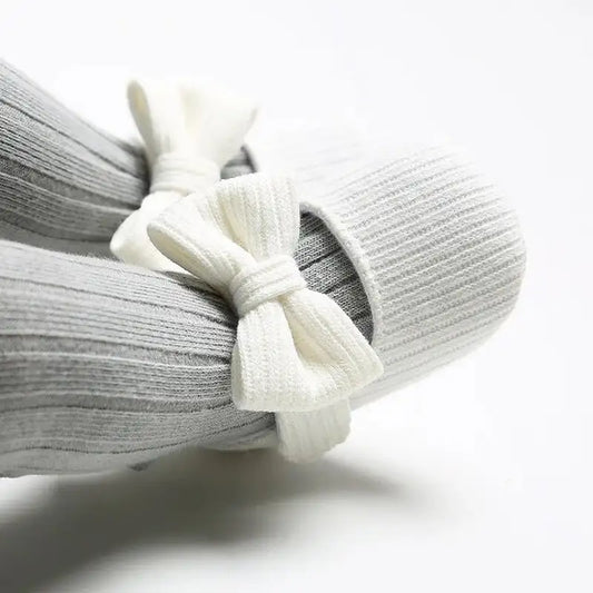 Newborn Soft Bow Shoes