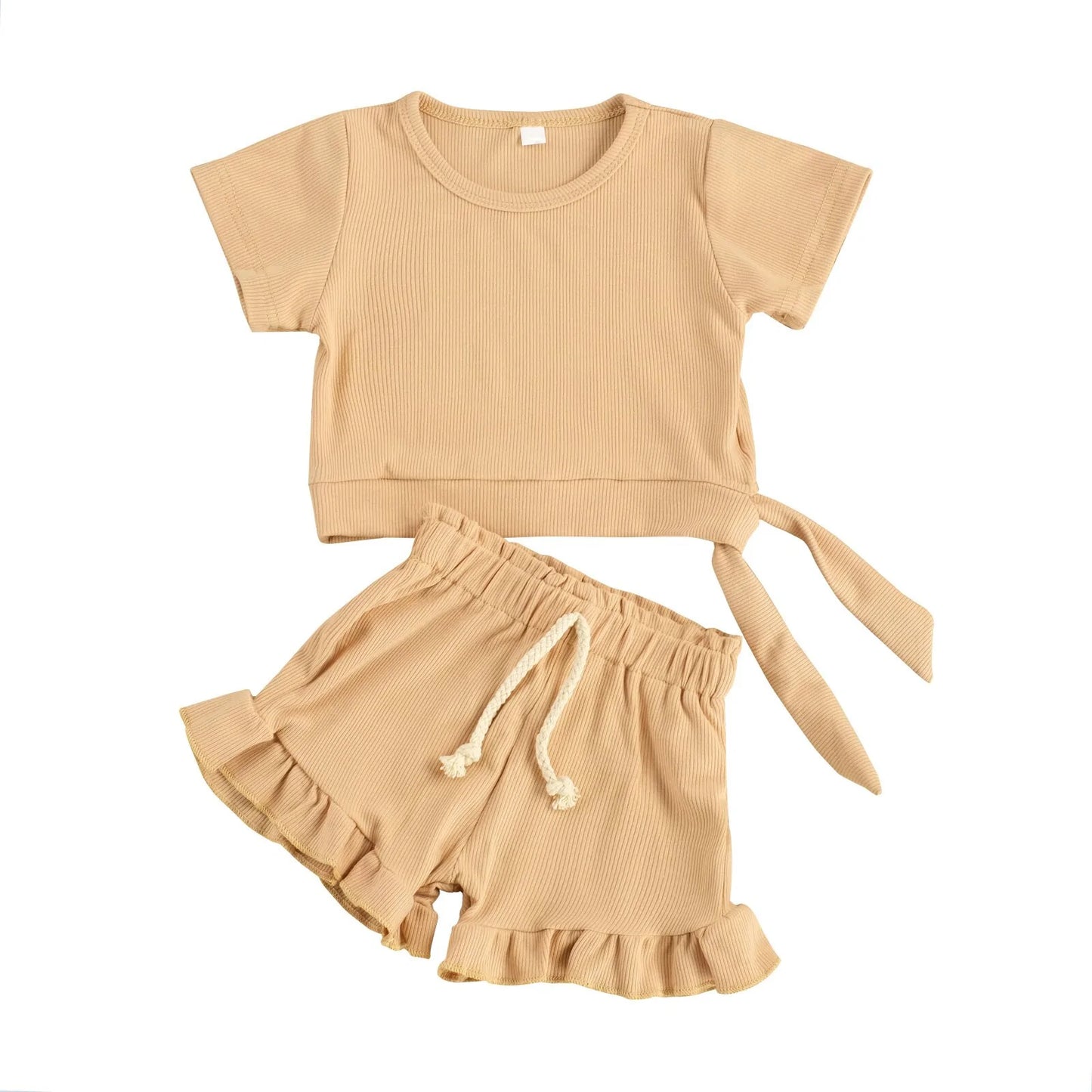 2 Piece Frill Shorts Set