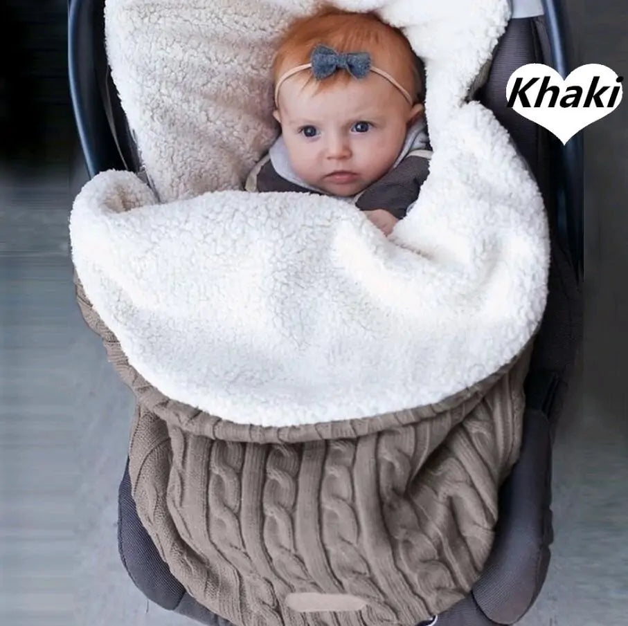 Knitted Button Snuggle Blanket