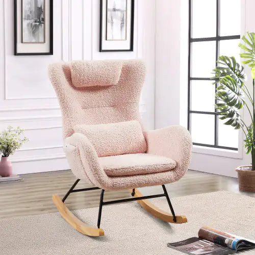 Boucle Rocking Nursery Chair