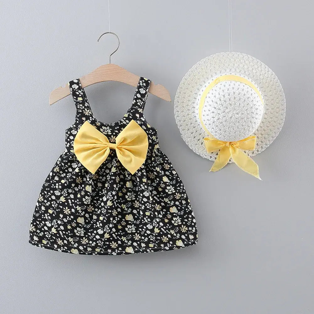 Floral Sundress And Hat Set
