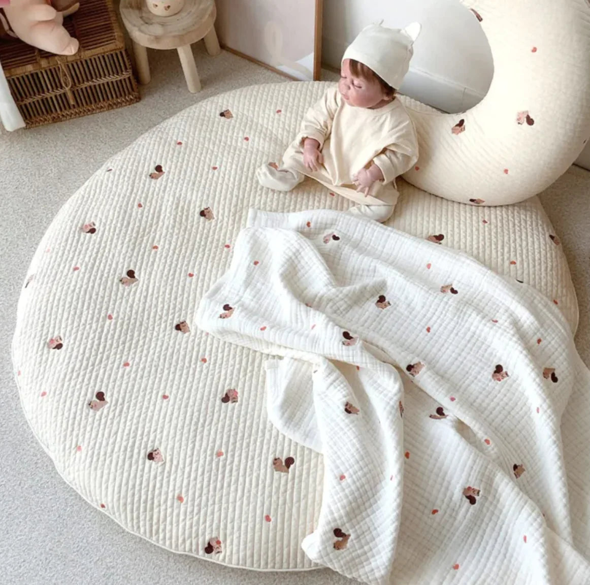 Round Crawling Play Mat