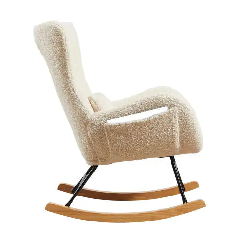Boucle Rocking Nursery Chair