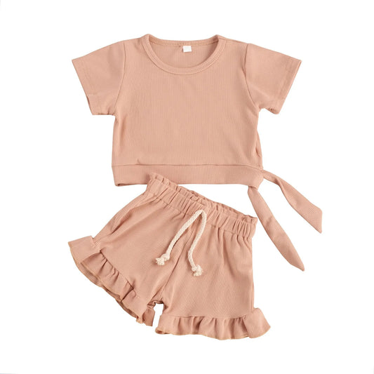 2 Piece Frill Shorts Set
