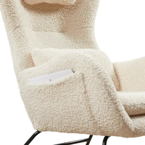 Boucle Rocking Nursery Chair