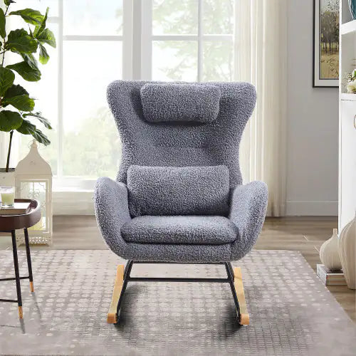 Boucle Rocking Nursery Chair