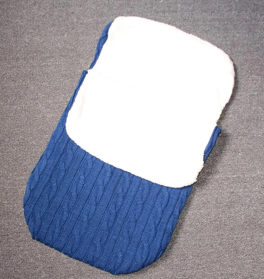 Knitted Button Snuggle Blanket