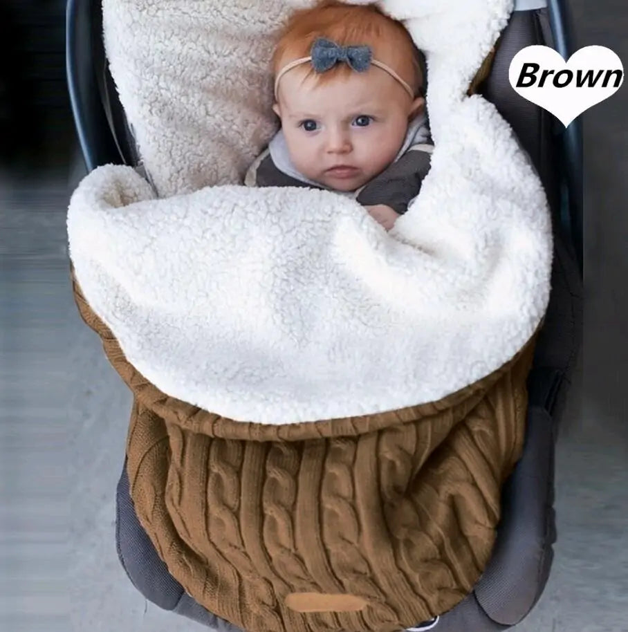 Knitted Button Snuggle Blanket