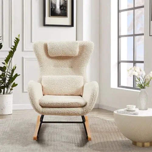 Boucle Rocking Nursery Chair