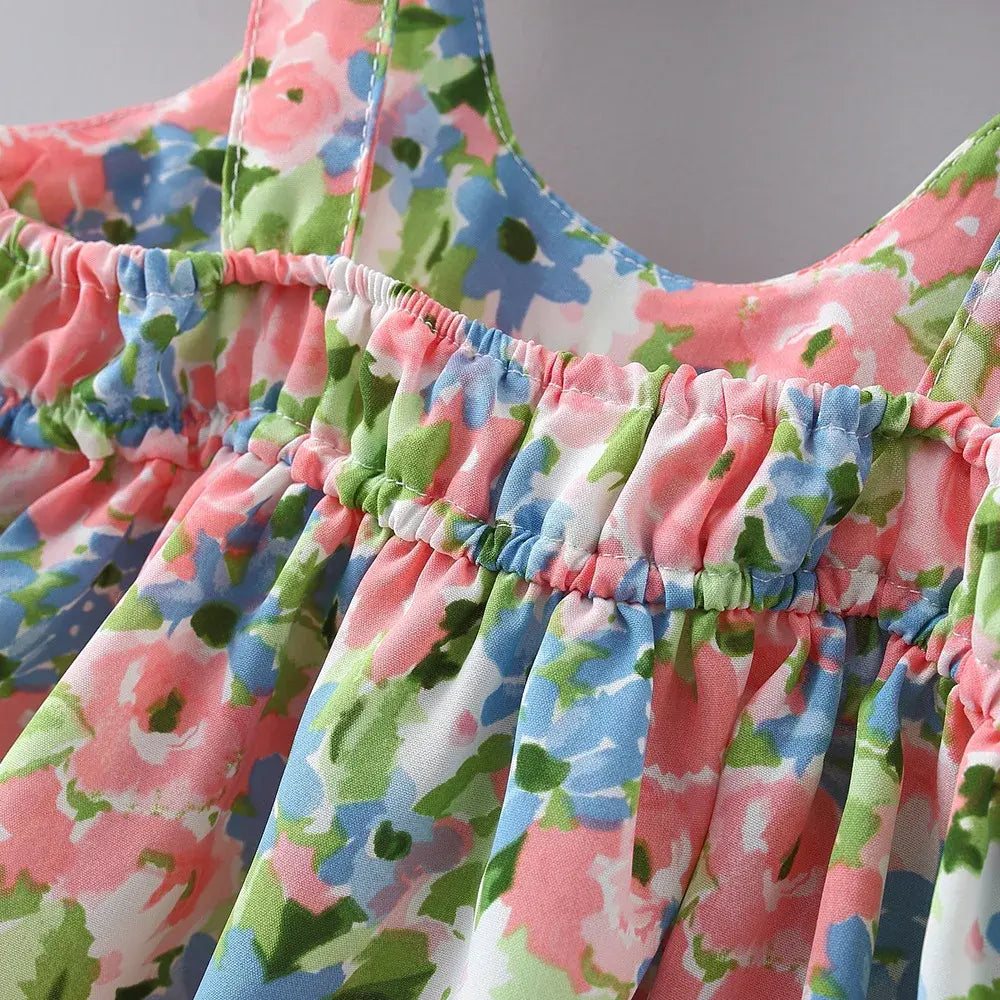 Floral Sundress And Hat Set